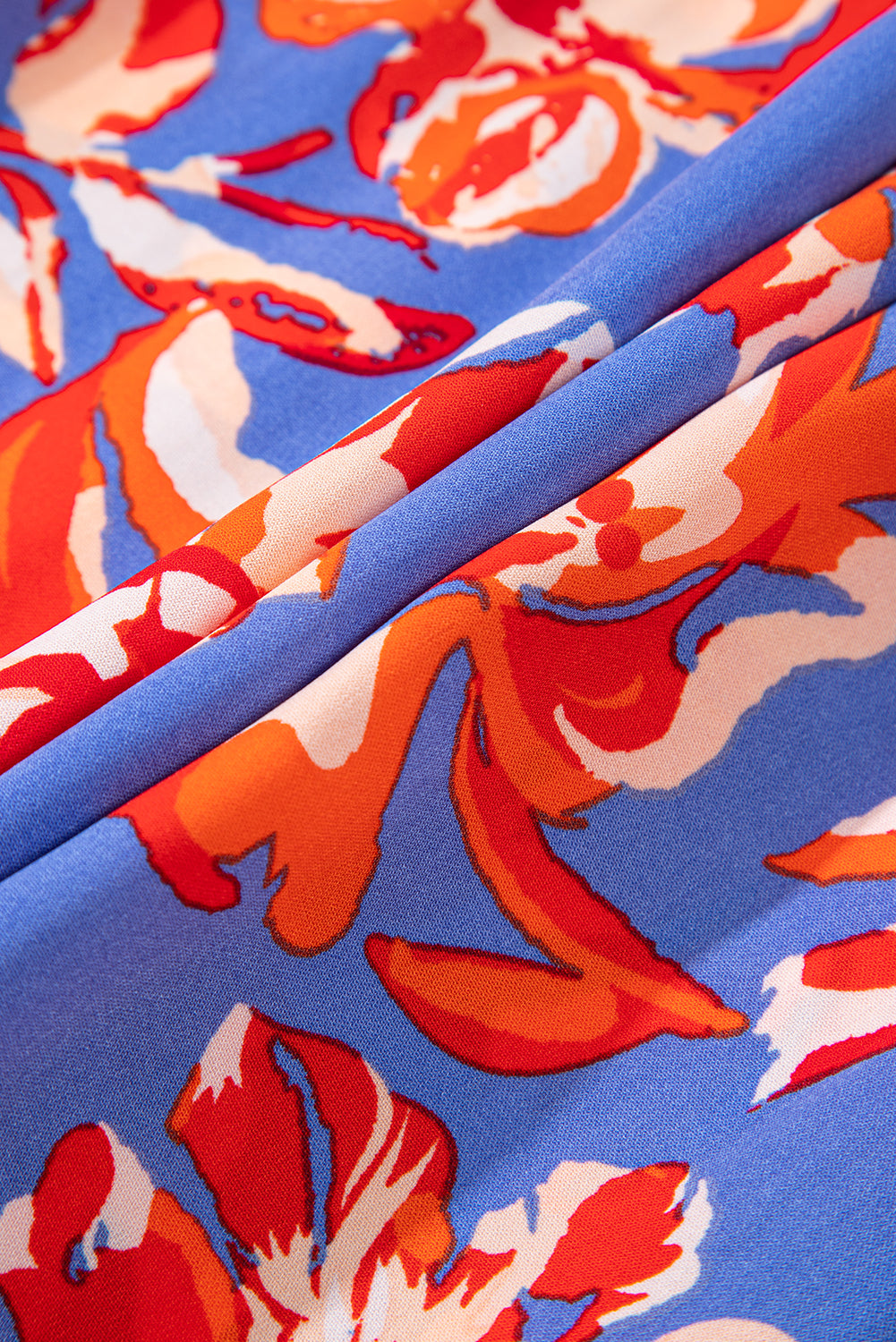 Boho Floral Tiered Side Slit Maxi Skirt