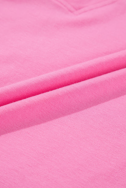 Solid Short Sleeve V-Neck Knit Romper