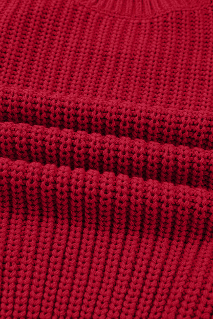 Christmas Plaid Lace-Up Puff Sleeve Sweater