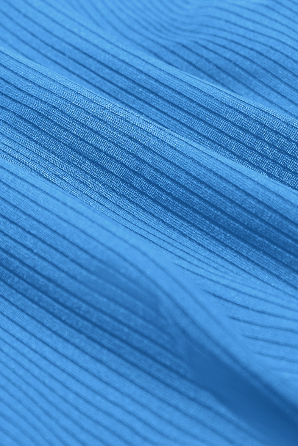 Contrast Trim Ribbed Lined Swim Dress w/ Pockets