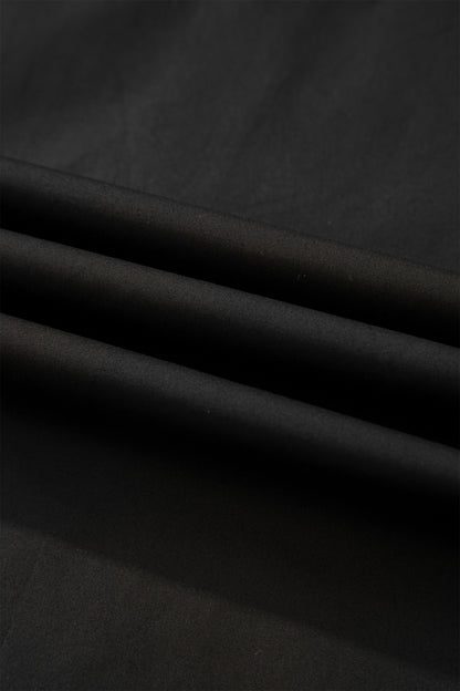 Leopard Trim V-Neck Puffy Flounce Sleeve Blouse