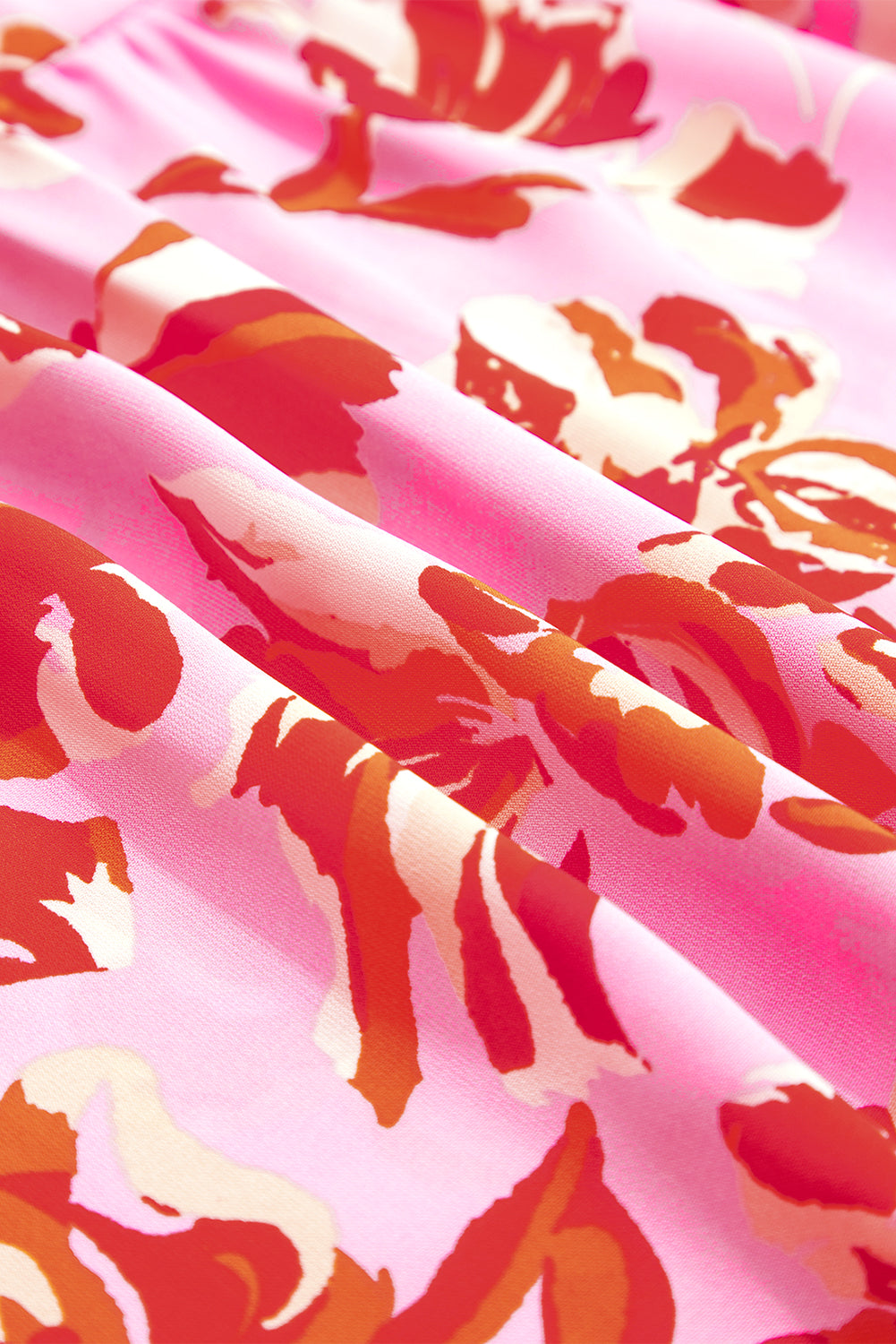 Boho Floral Tiered Side Slit Maxi Skirt