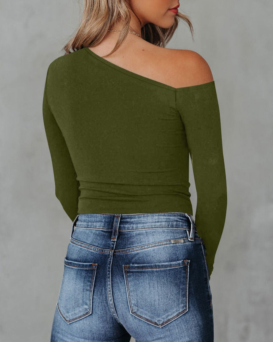 Asymmetrical Long Sleeve Top