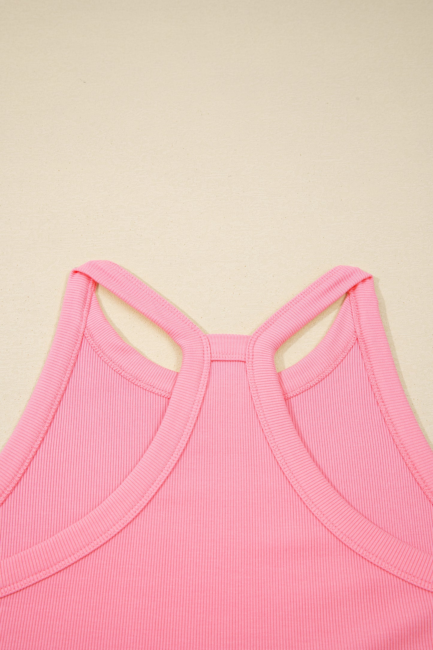 Solid Tank Top & Elastic Waist Mini Skort Set