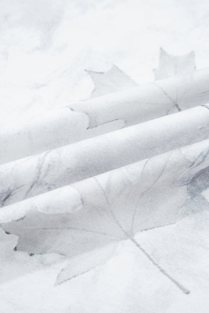 Camo Abstract Top and Elastic Waist Short Set