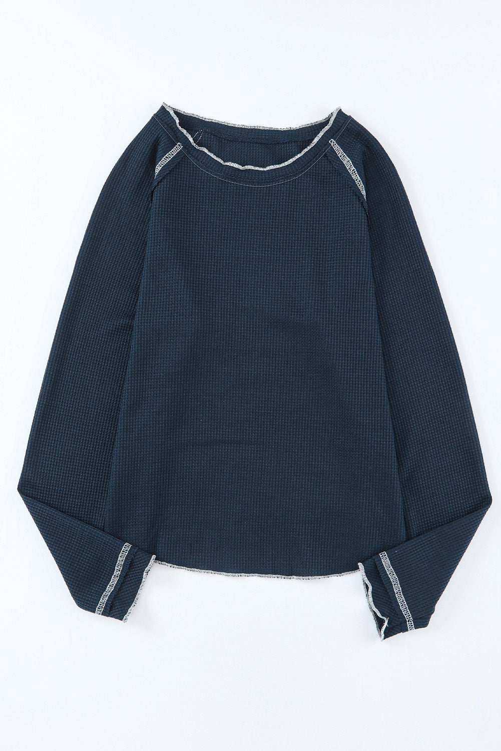 Waffle Raglan Long Sleeve Top