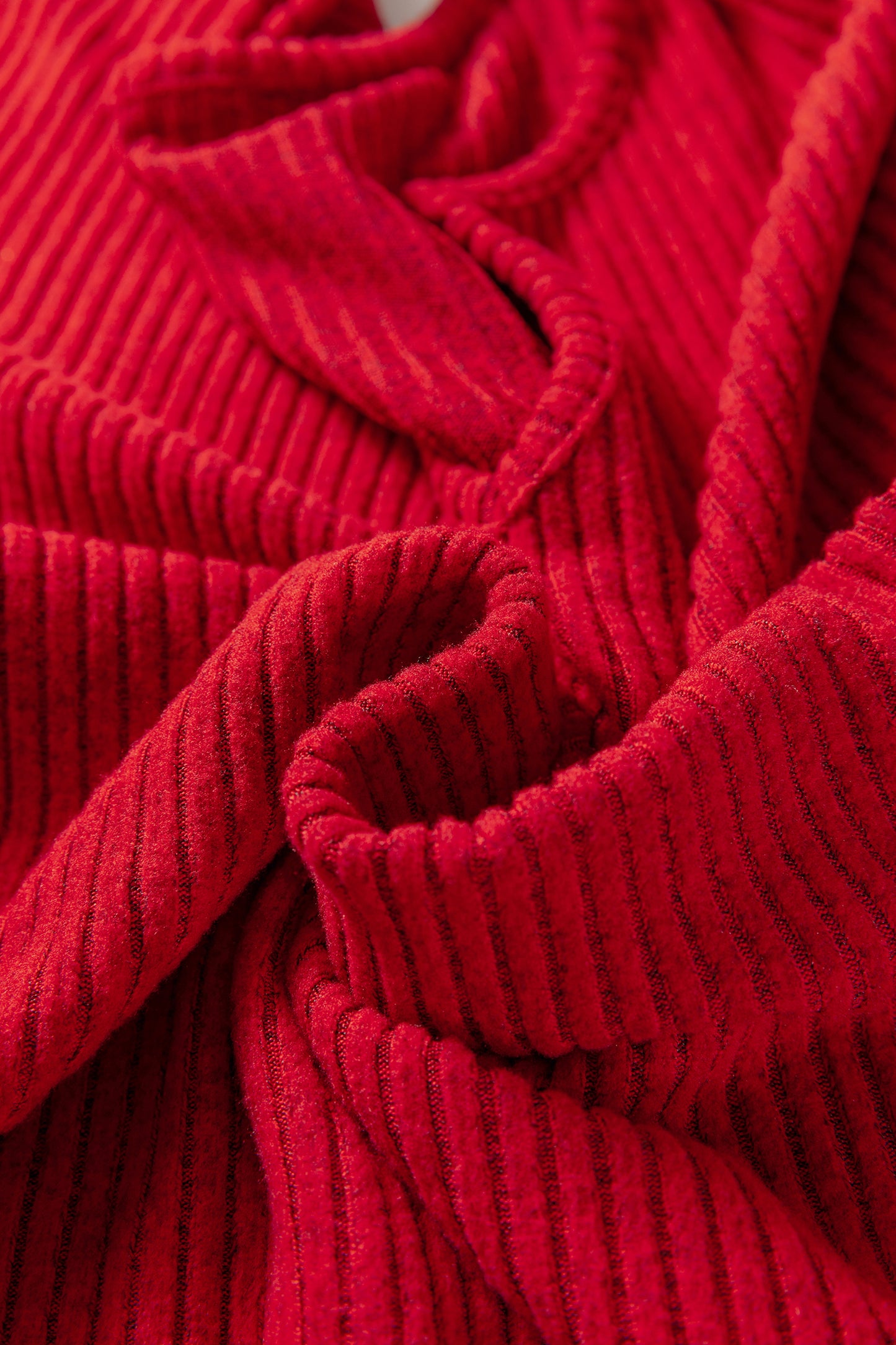 Ribbed Knit Long Sleeve Top and Leggings Set