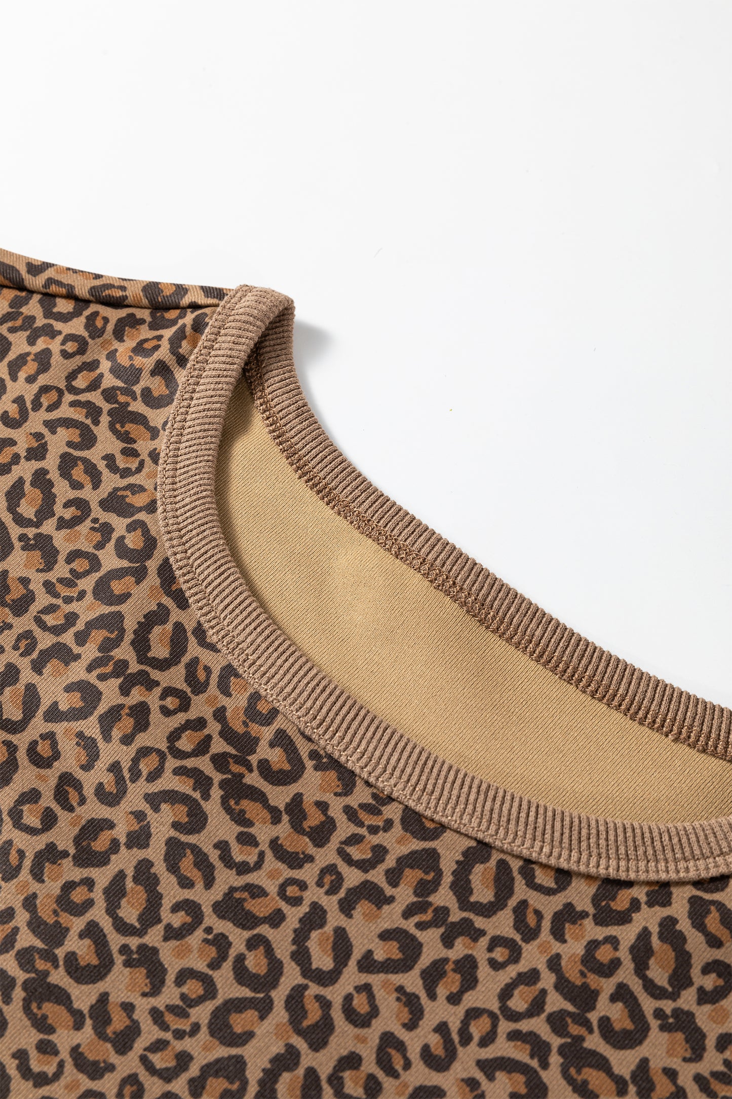 Leopard Short Sleeve Crewneck T-Shirt