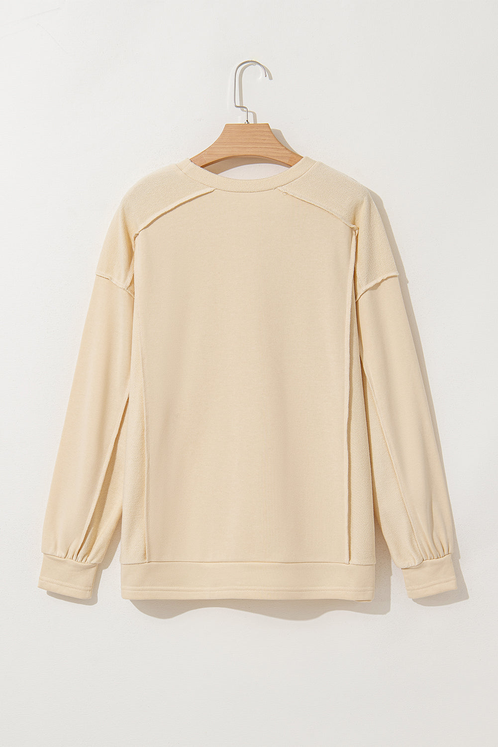 Reverse Seam Round Neck Sweatshirt