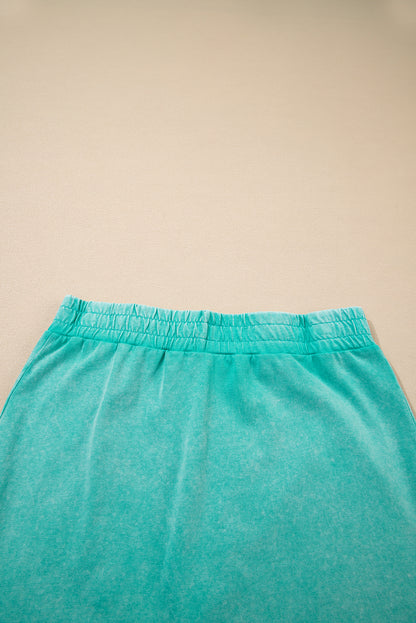 Solid Mineral Wash Tank Top & Lined Skort Set