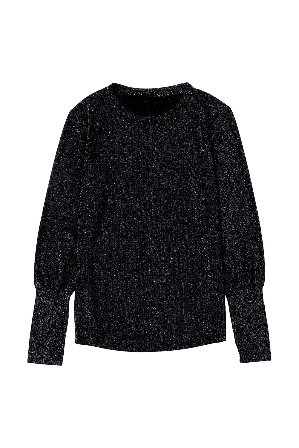 Glitter Long Sleeve Crewneck Top