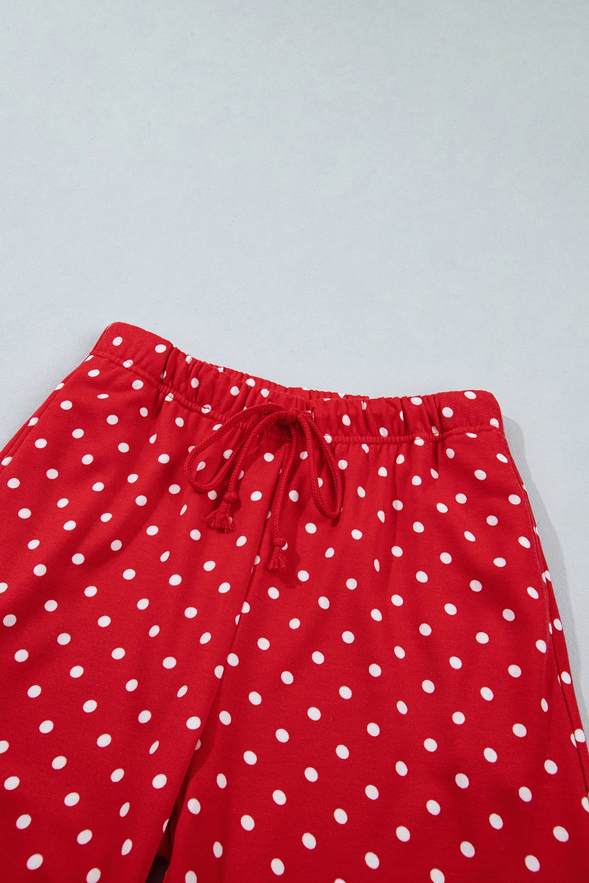 Plus Size Polka Dot Long Sleeve Top & Pants Set