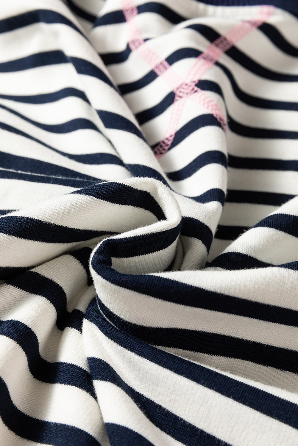 Plus Size Stripe Colorblock Patchwork Long Sleeve Sweatshirt