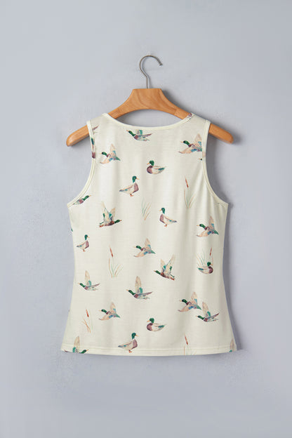 Western Mallard Round Neck Tank Top
