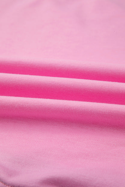 Colorblock Short Sleeve T-Shirt and Skort Set