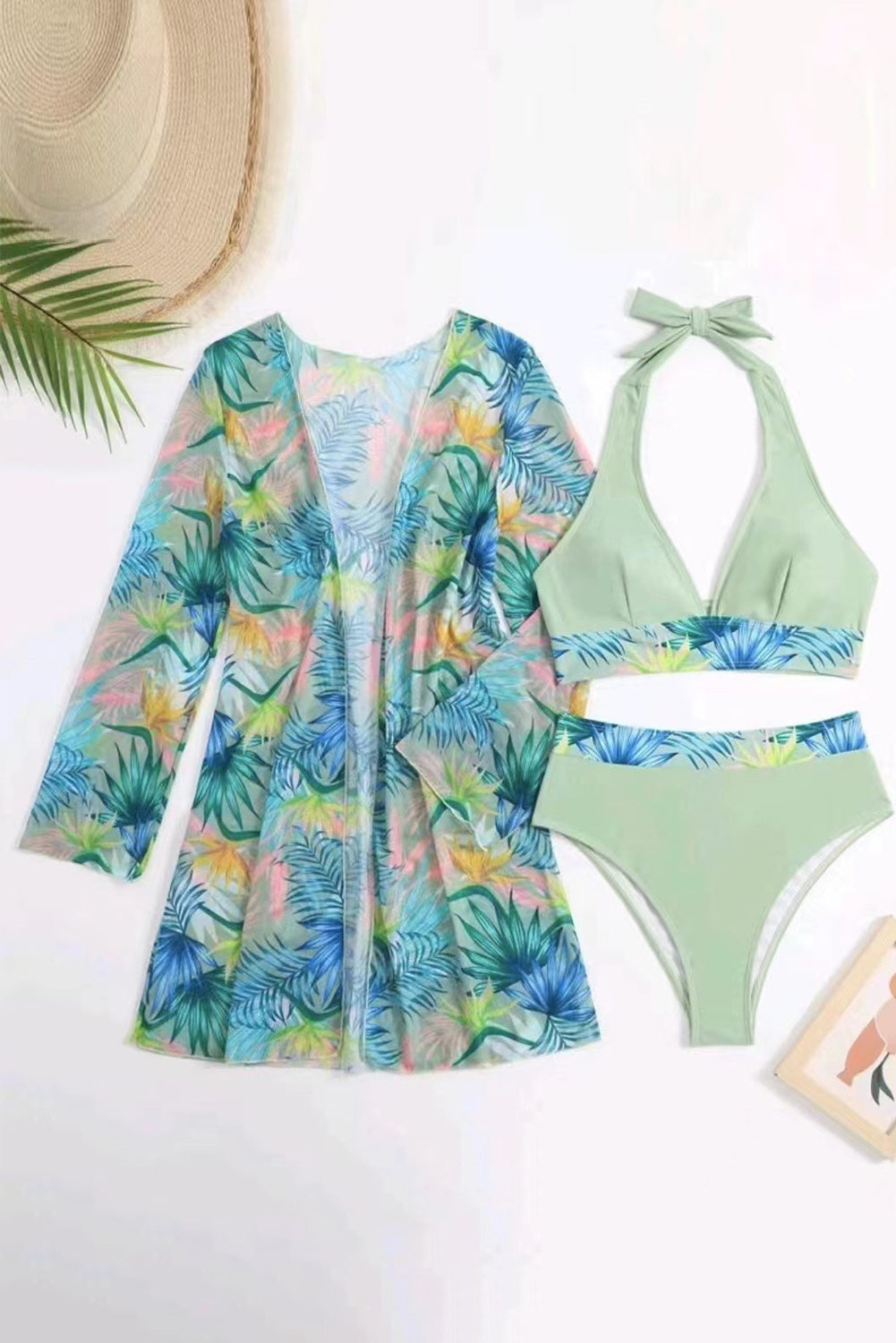 Floral Bikini and Cover Set