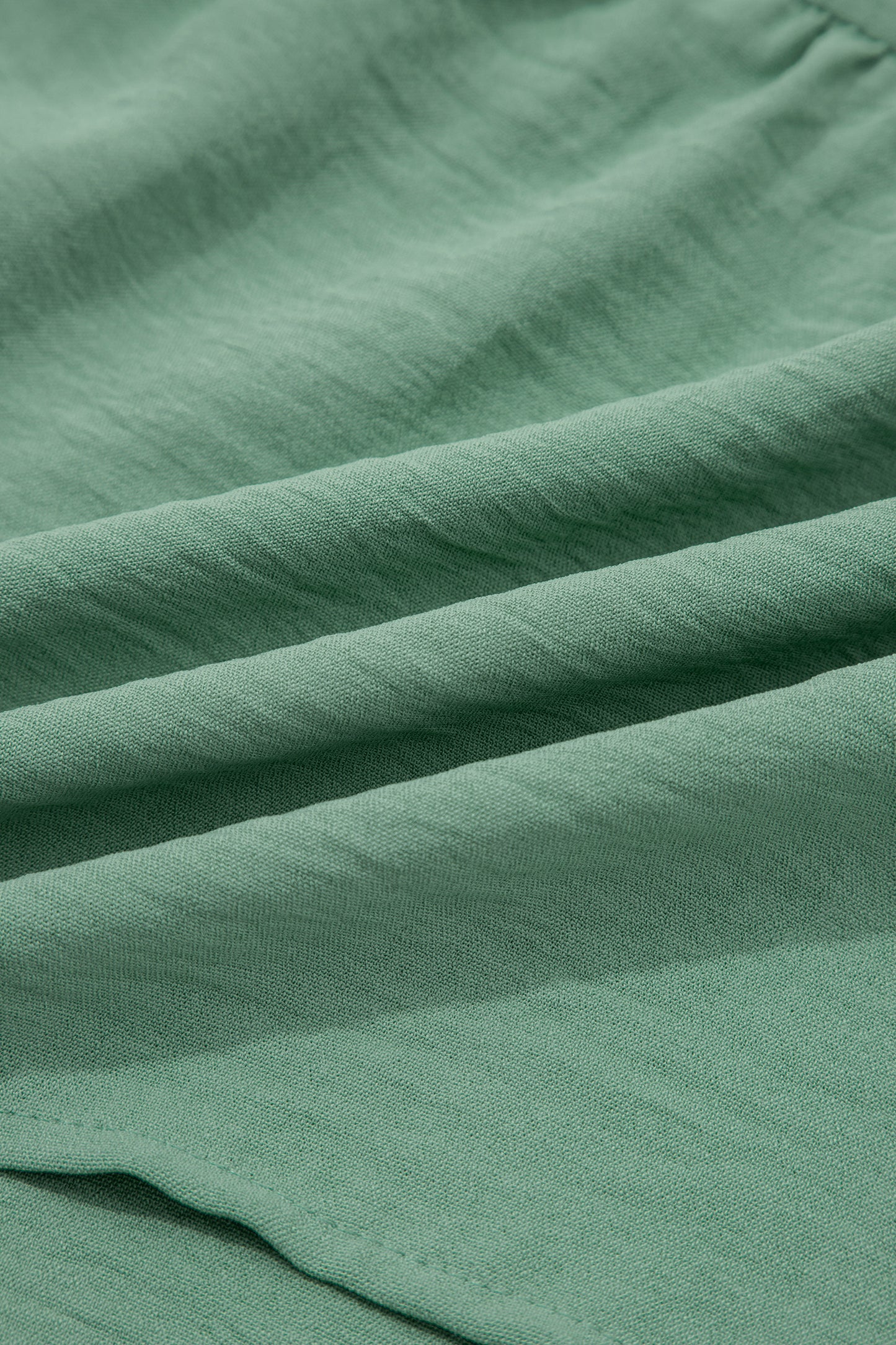 Floral Embroidered V-Neck Puff Sleeve Babydoll Blouse