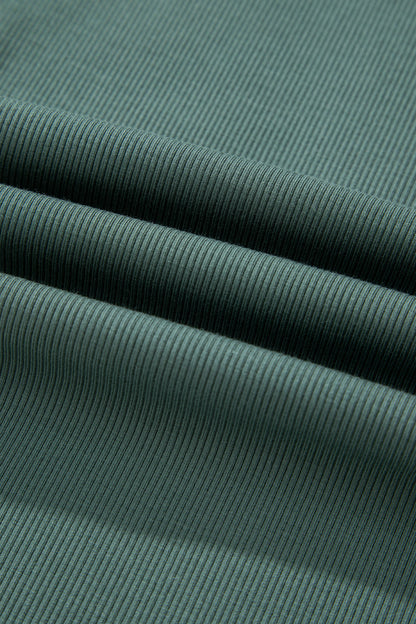 Solid Side Slit Sweatshirt and Leggings Set