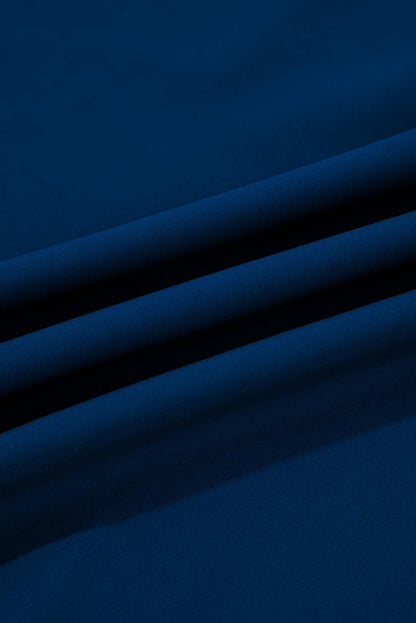 Solid Crossed Straps One Piece Swim Dress