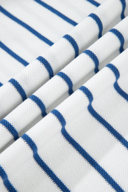 Stripe Long Sleeve Top and Drawstring Pants Set