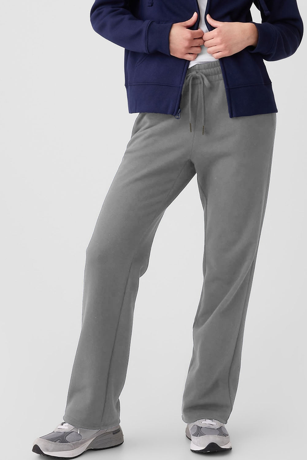 Solid Fleece Lined Pocketed Pants