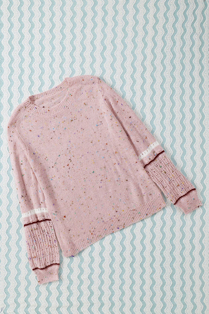 Speckled Long Sleeve Sweater