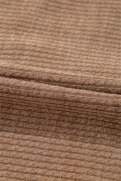 Solid Corduroy Button-Up Long Sleeve Jacket