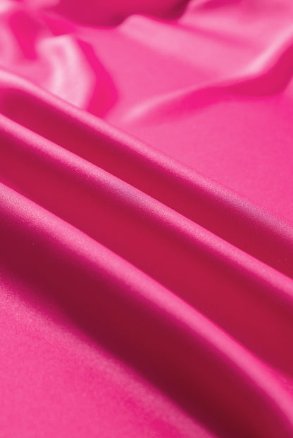 Solid Buttoned Collar T-Shirt Mini Dress