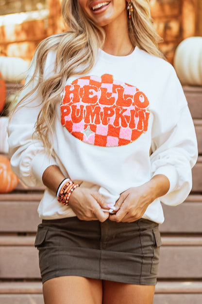 Hello Pumpkin Pullover Sweatshirt