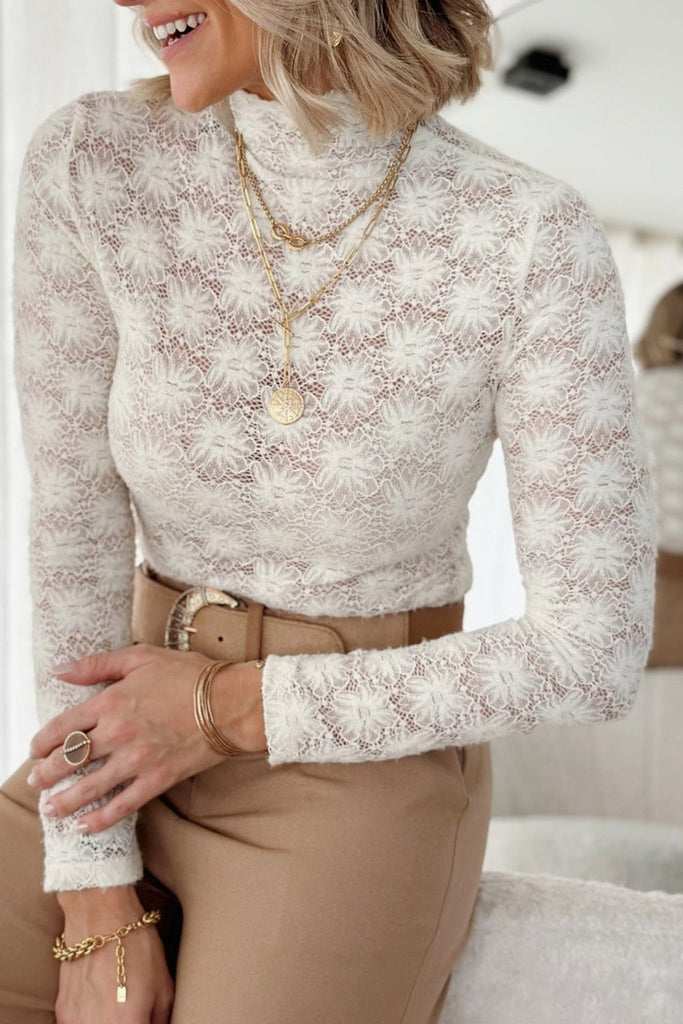 Floral Lace Long Sleeve Top