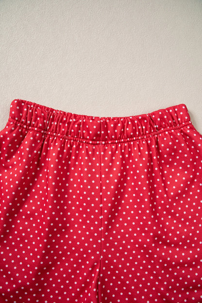 Christmas MERRY Plaid Graphic Top & Shorts Set
