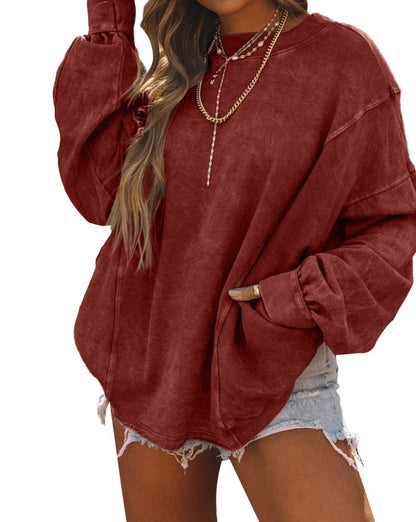 Twist Open Back Oversized Sweatshirt