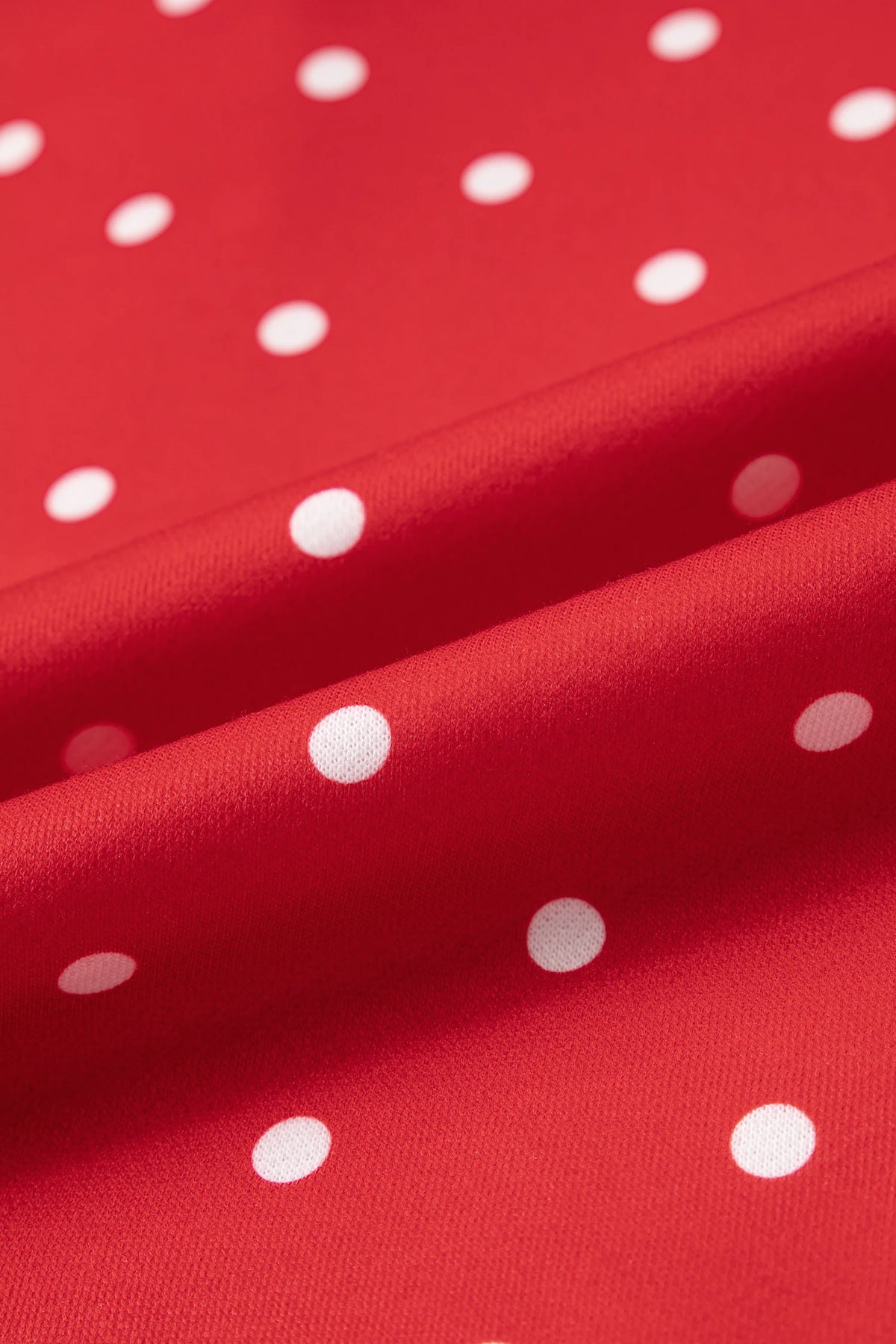 Polka Dot Buttoned Collar Long Sleeve Sweatshirt