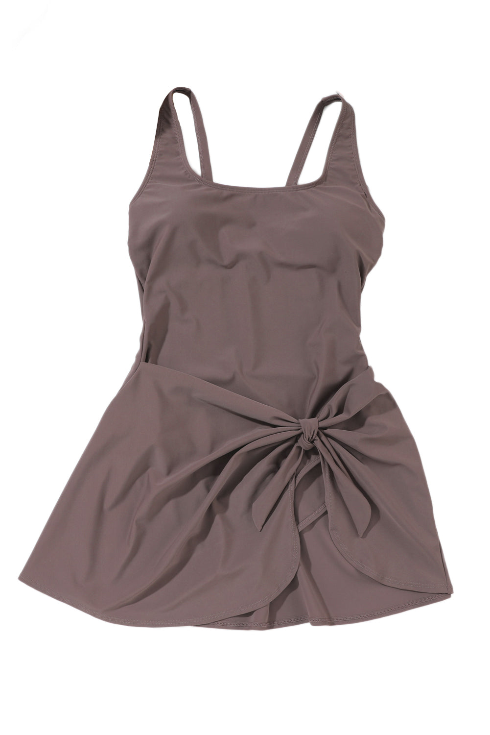 Knotted Skirt One-Piece Swimdress