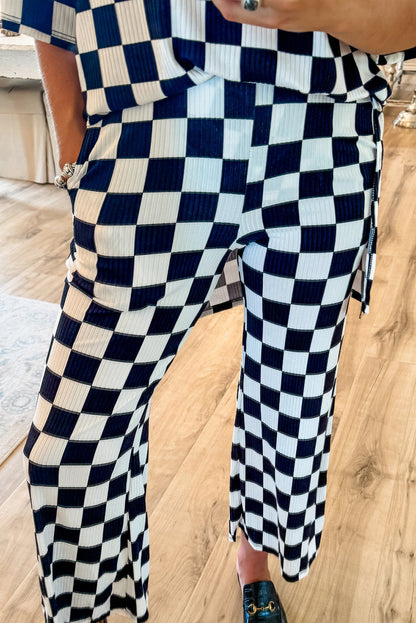 Checker Top and Pants Set