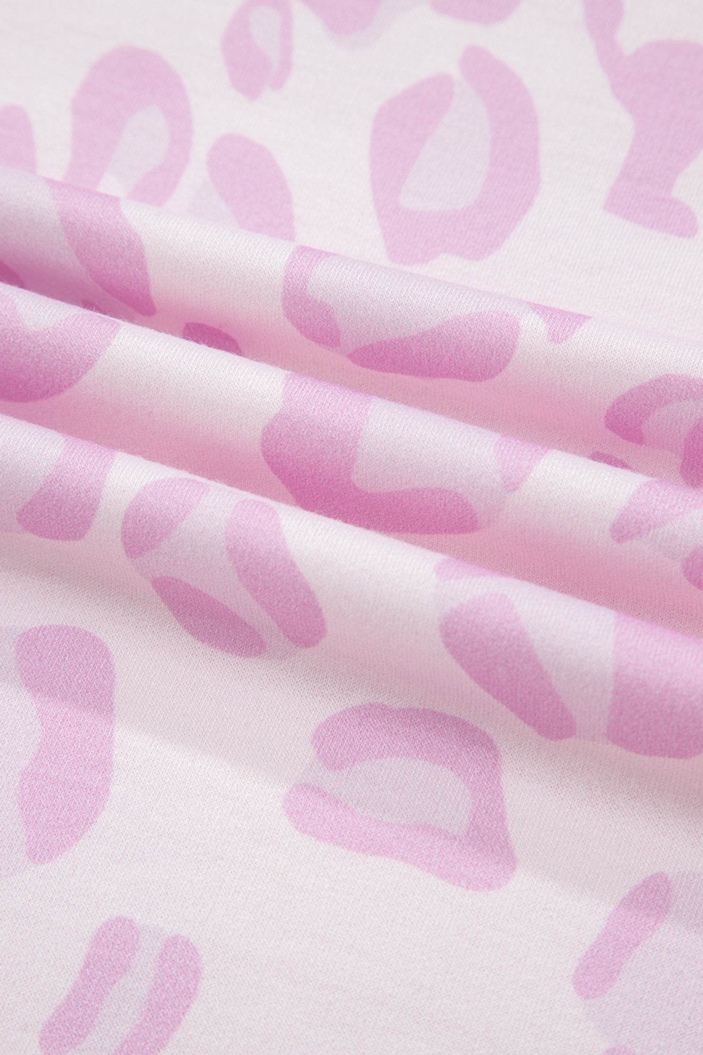 Leopard Short Sleeve Top and Pants Set