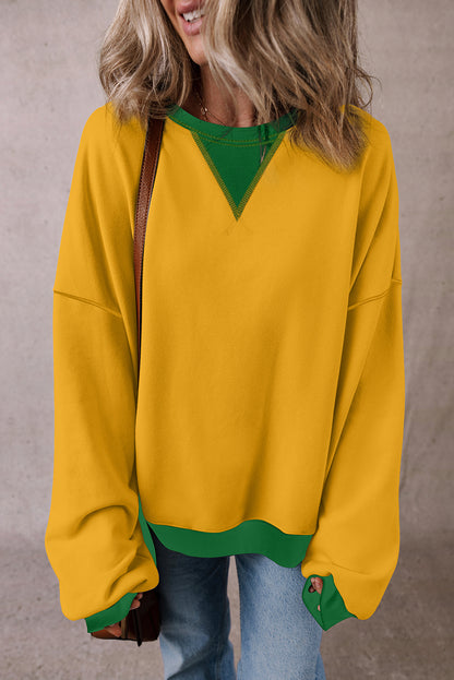 Colorblock Oversized Sweatshirt