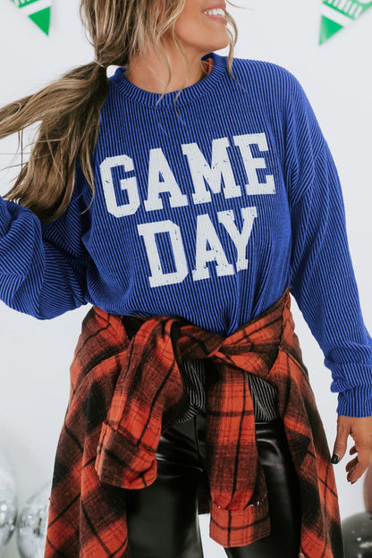 GAME DAY Long Sleeve Crewneck Top