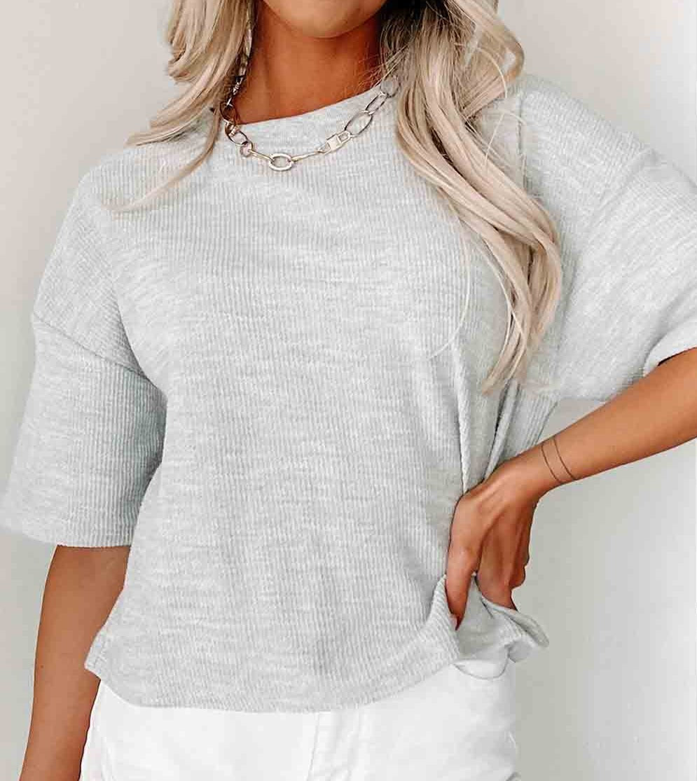 Everyday Dolman Ribbed Top