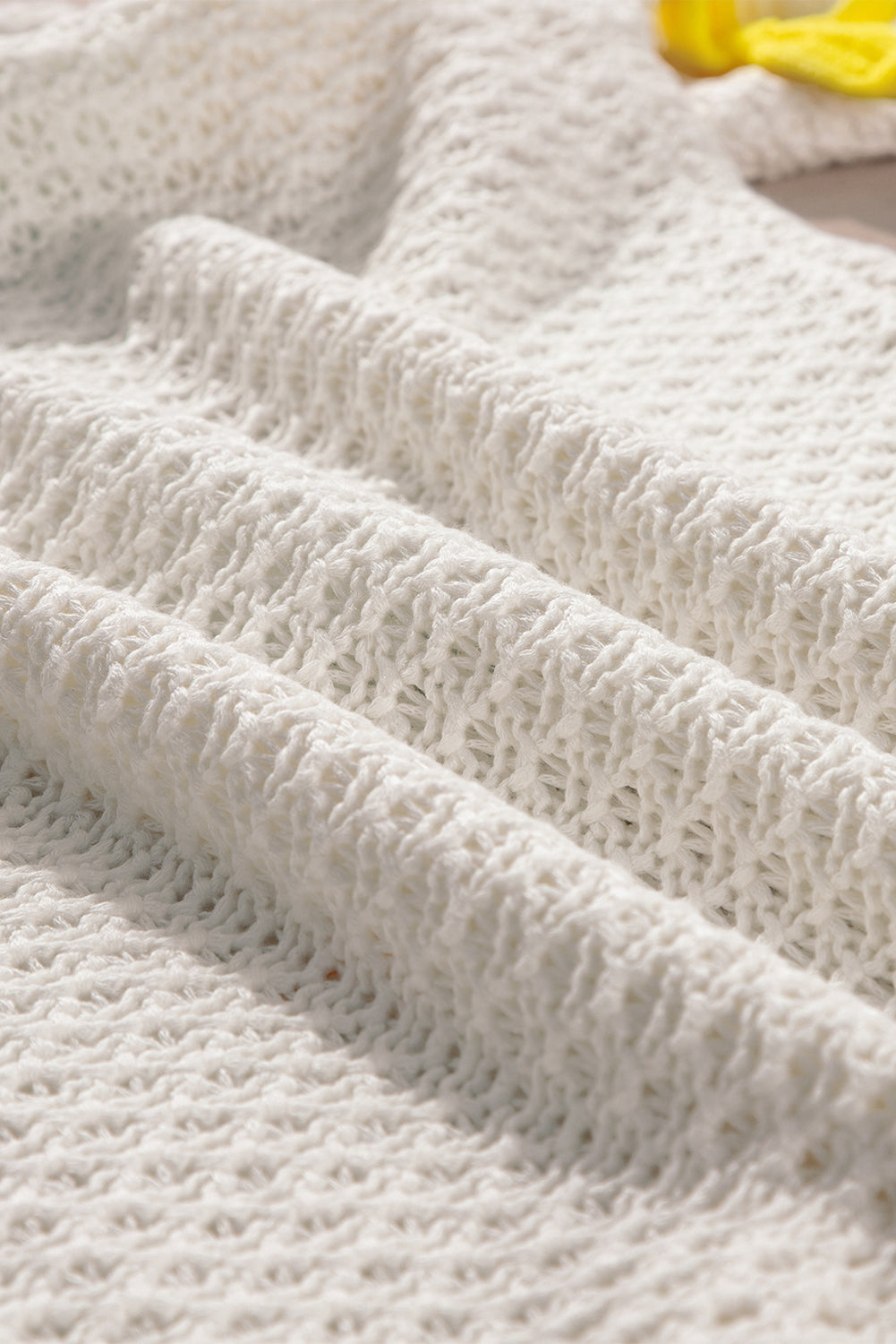 Bow Tie Crewneck Short Sleeve Sweater