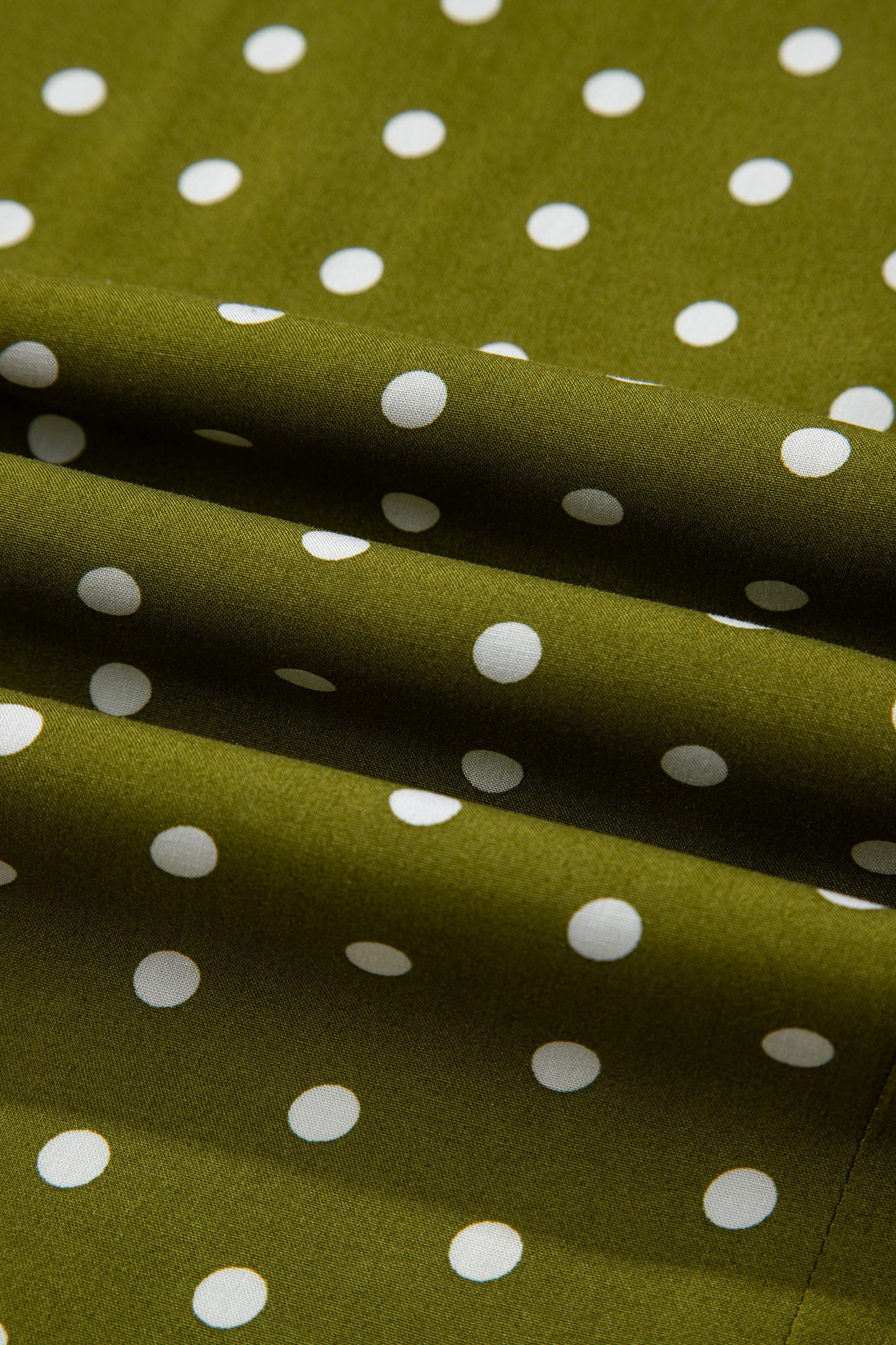 Polka Dot Lace V-Neck Smocked Maxi Dress