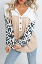 Leopard Colorblock Long Sleeve Top