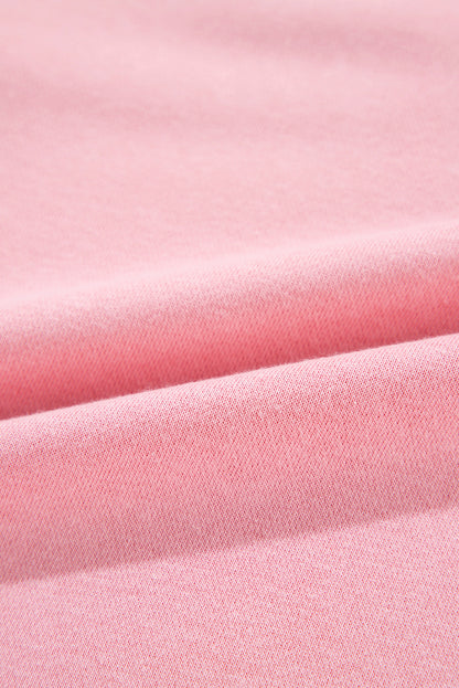 Solid Drop Shoulder Crewneck Pullover Sweatshirt