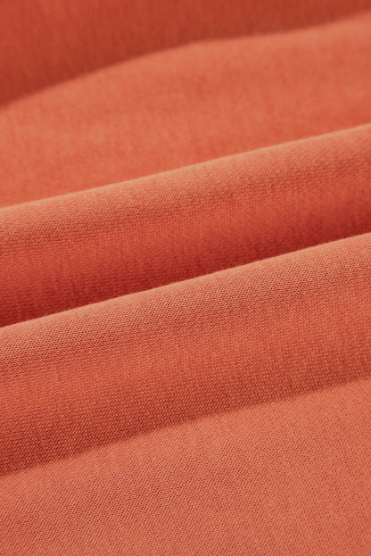 Solid Collared Drop Shoulder Side Slit Sweatshirt