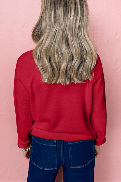 MERRY Christmas Raglan Sleeve Sweater