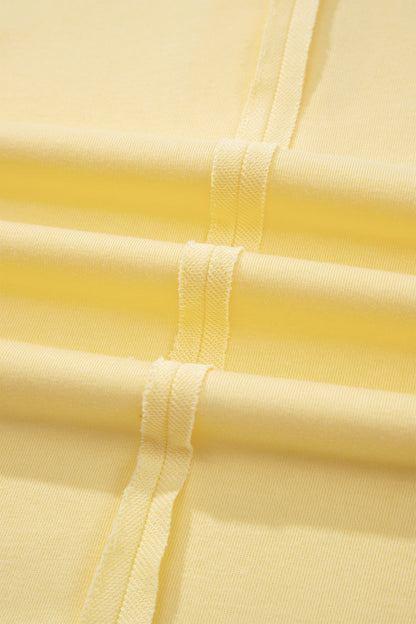 Solid Polo Tee & Elastic Waist Short Set