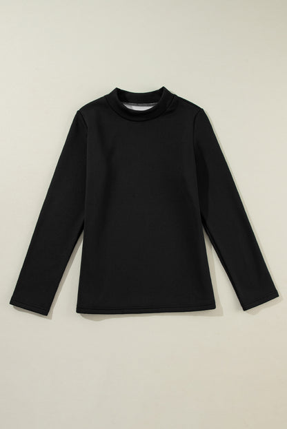 Solid Thermal Lined Long Sleeve Tee