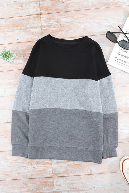 Colorblock Drop Shoulder Sweatshirt