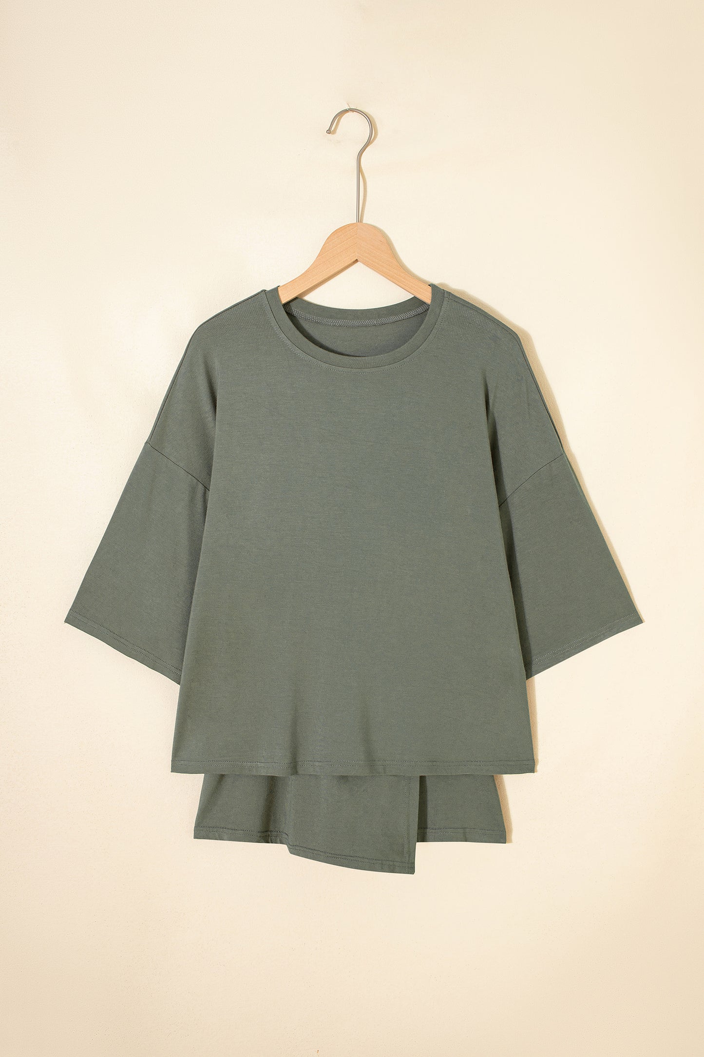 Solid Oversize Tee & Tie-Wrap Mini Skort Set