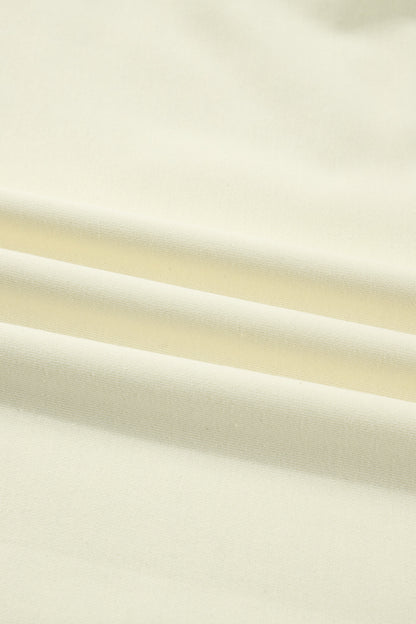 Colorblock Ribbed V-Neck & Skort Athleisure Set